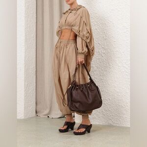 NWT Zimmermann Dawning Parachute Coat Jacket S in Taupe